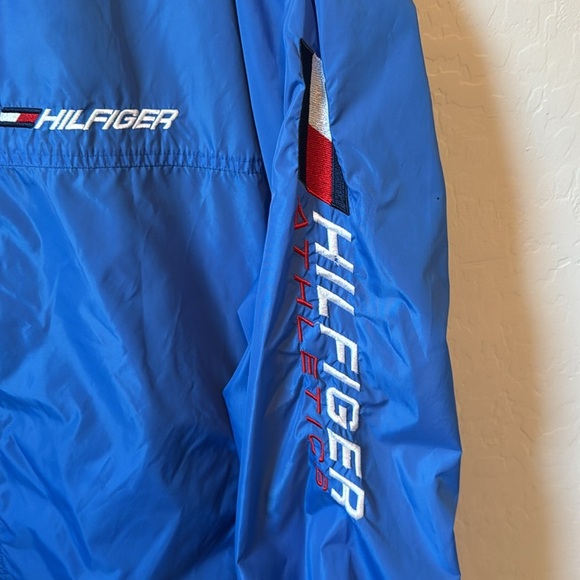 Vintage 90s Tommy Hilfiger Athletics Windbreaker Jacket Size M - Picture 5 of 12